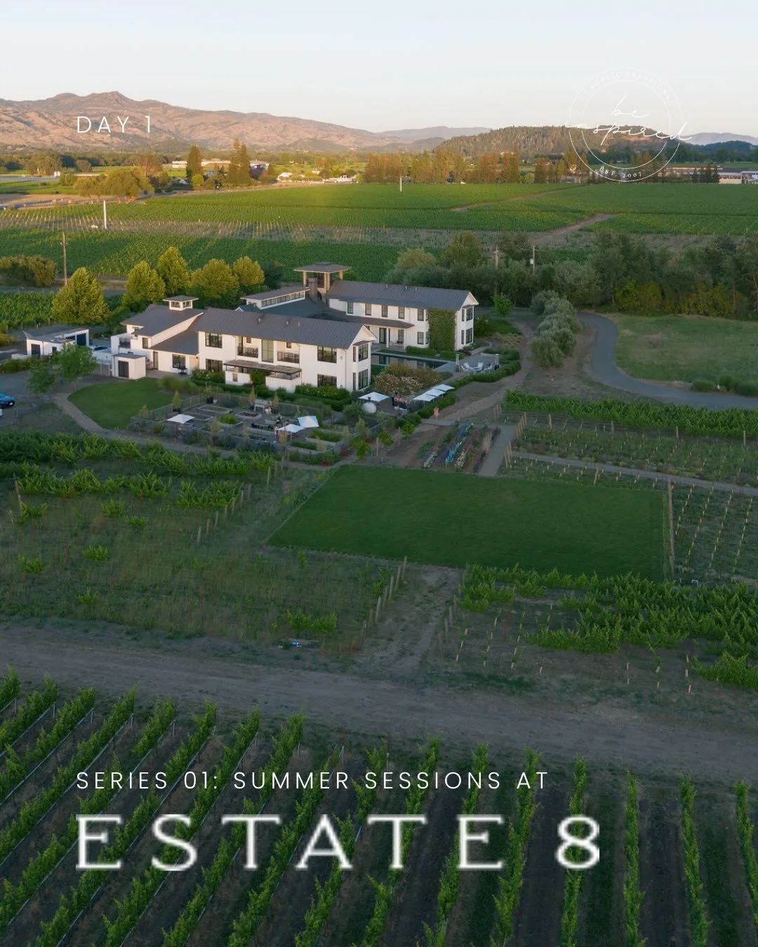 Introducing: The Summer Sessions at Estate 8.

This summer is already kicking off to be one for the books! We are beyond thrilled to be partnering with @onehope&rsquo;s beautiful @estate8 for a series of summer sessions at their expansive property in