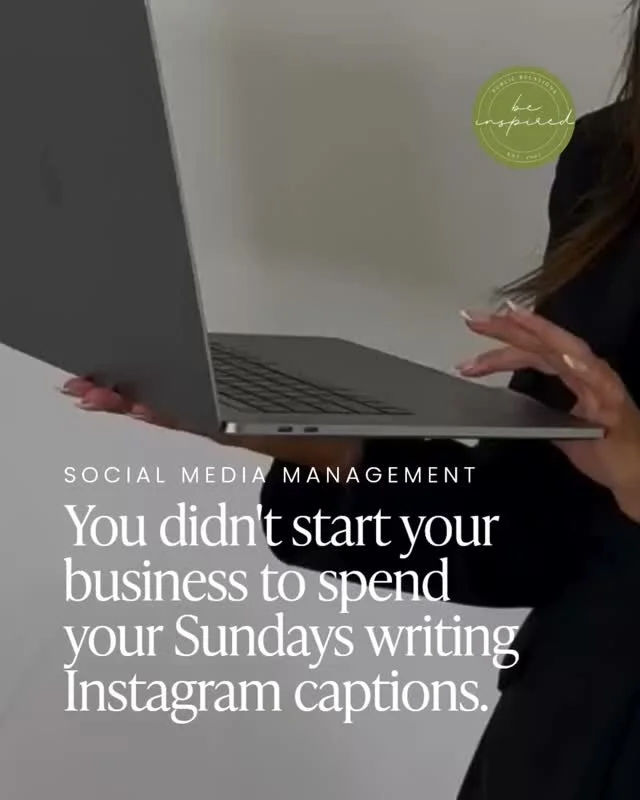 If Instagram feels like a chore, it's time to hand it off. 

We take care of your entire social presence, captions, strategy, aesthetics, posting, all of it, so you can get back to the work you actually love.

This is done-for-you social media manage