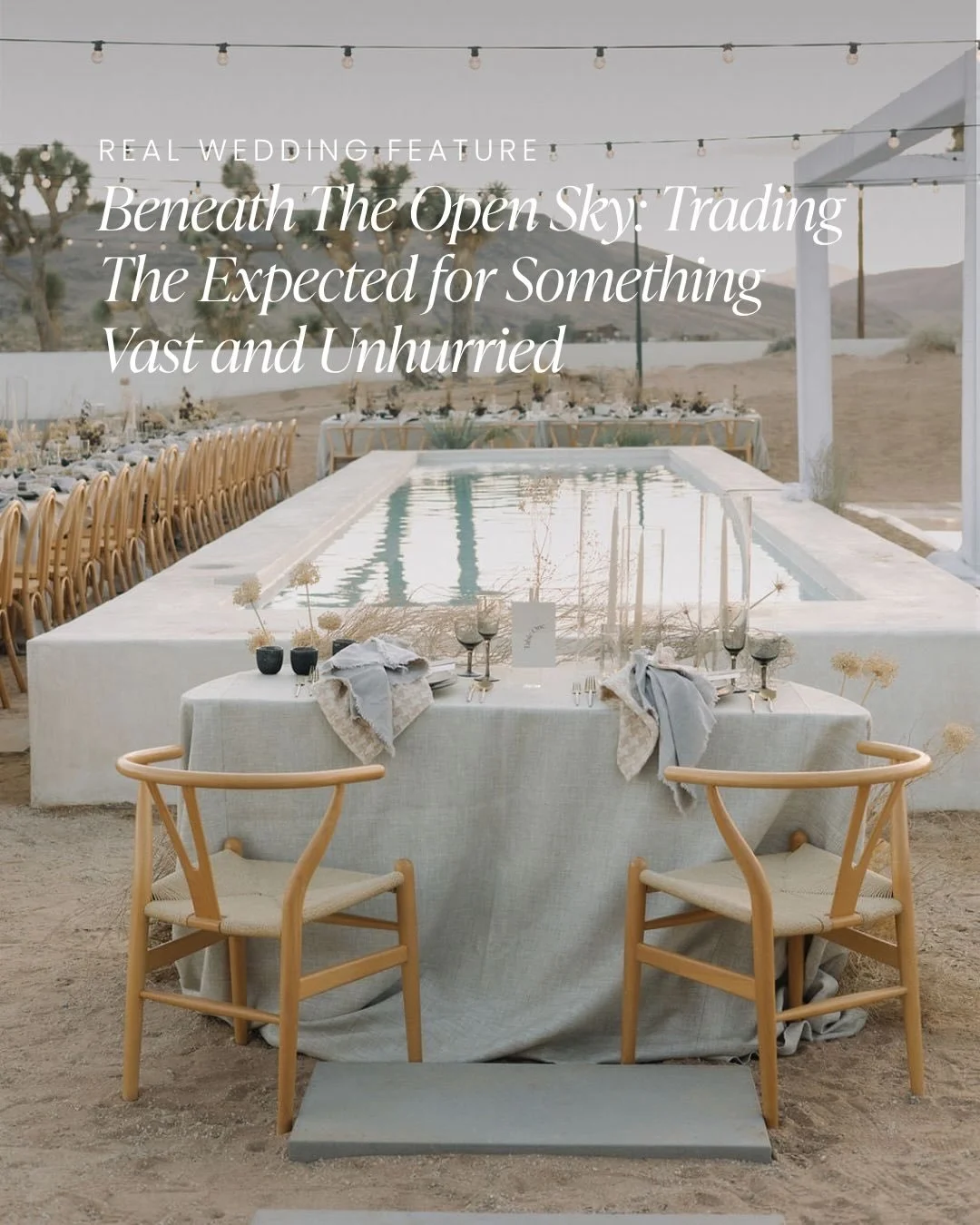 Where modern meets organic with a playful touch in the Joshua Tree desert 🌾

We&rsquo;re excited to have placed @bash_eventproductions on @aisleandvow where you can see all of the details from this Joshua Tree wedding in the full online feature now!