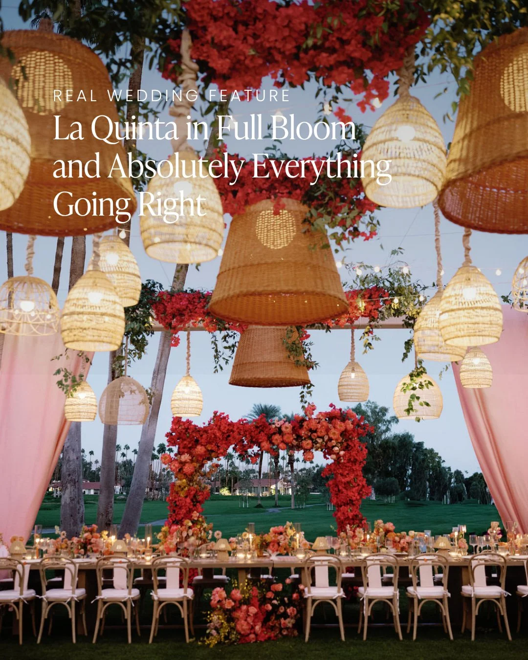 Every corner of this La Quinta wedding weekend was designed for celebration 🌸 

So happy to have @coj_events placed on @stylemepretty where you can see all of the details from this beautiful day in the full online feature!

Design &amp; Planning: @c