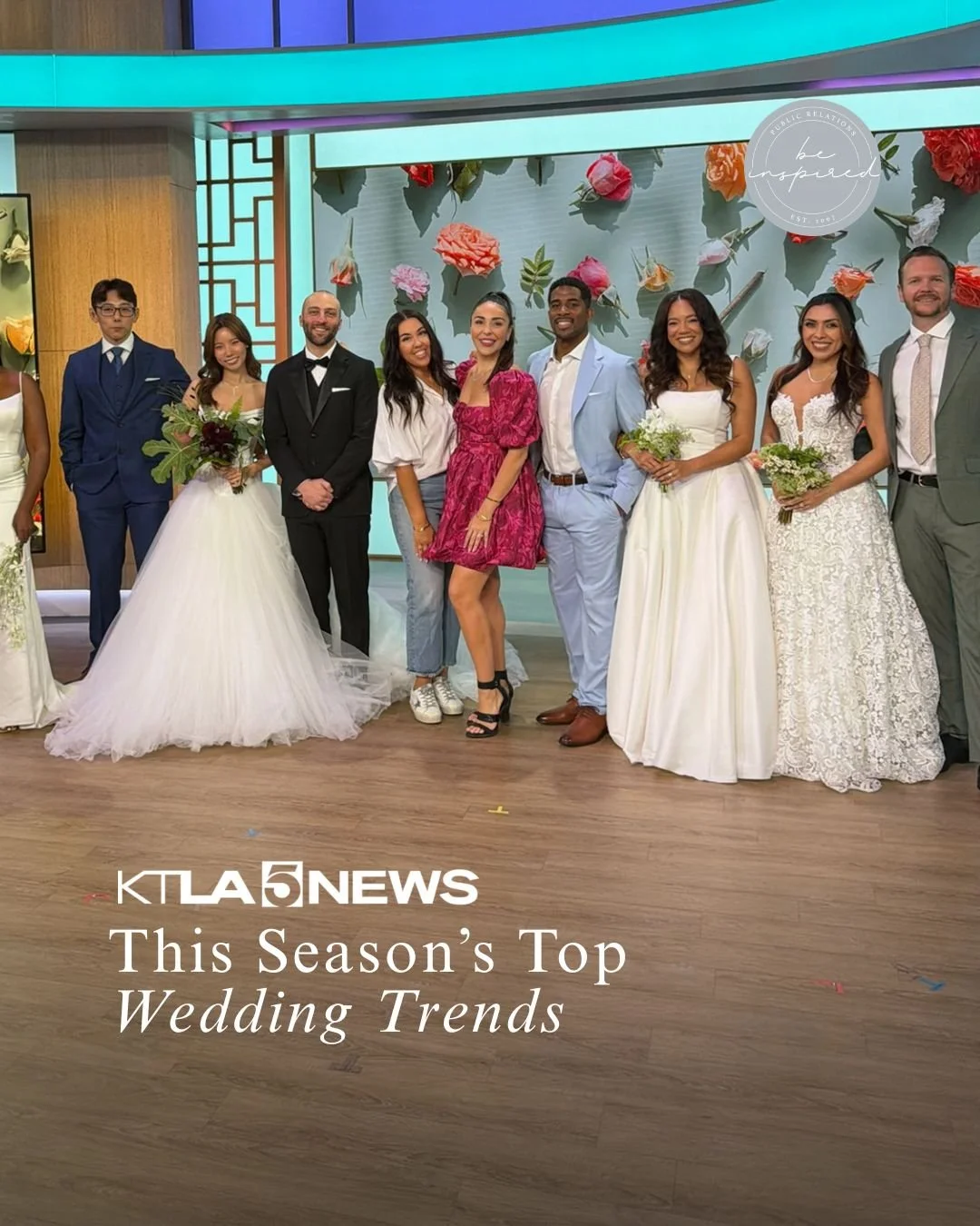 On air with @ktla5news 🎥 🤍 

In collaboration with @loverly and @beinspiredpr, this segment covered everything you need to say &ldquo;I do&rdquo; in style, from wedding fashion and bouquets to fine jewelry and planning must-haves.

Huge thanks to t