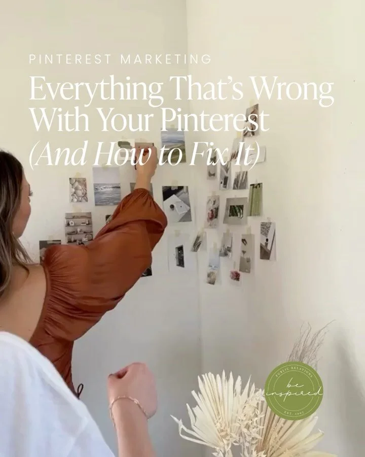Pinterest isn&rsquo;t dead. Your strategy is. 📌

If any of these five things are true for your account, you&rsquo;re leaving traffic (and inquiries) on the table:

&rarr; No keywords in your titles or descriptions
&rarr; Pins that aren&rsquo;t linke
