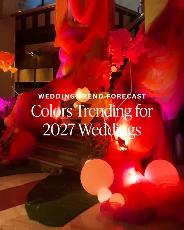 Mark your color palettes, because we're calling it early: these are the shades that will define 2027 weddings 🎨✨

Which shade are you most excited to design around? 🧡 

Read more and hear from our clients on @greenweddingshoes! 

#2027WeddingTrends