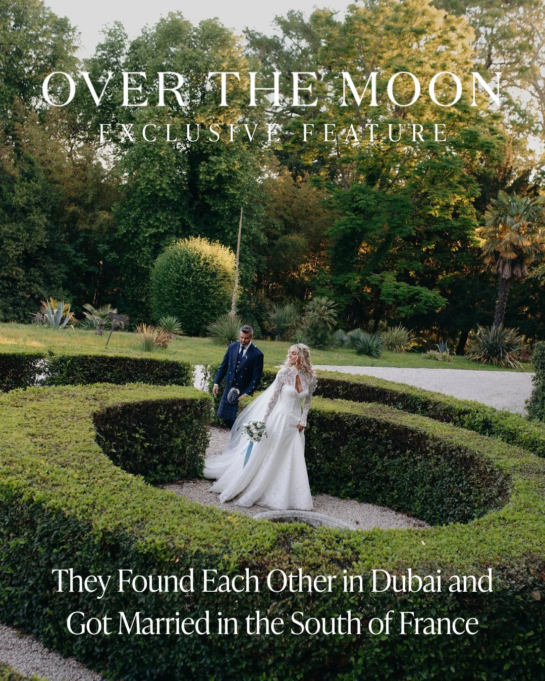 They found each other in Dubai and got married in the South of France 🤍 

Beyond thrilled to have @elisemorgan.co placed exclusively on @overthemoon with this beautiful wedding day in France.

Read the full story in the online feature!

Photography: