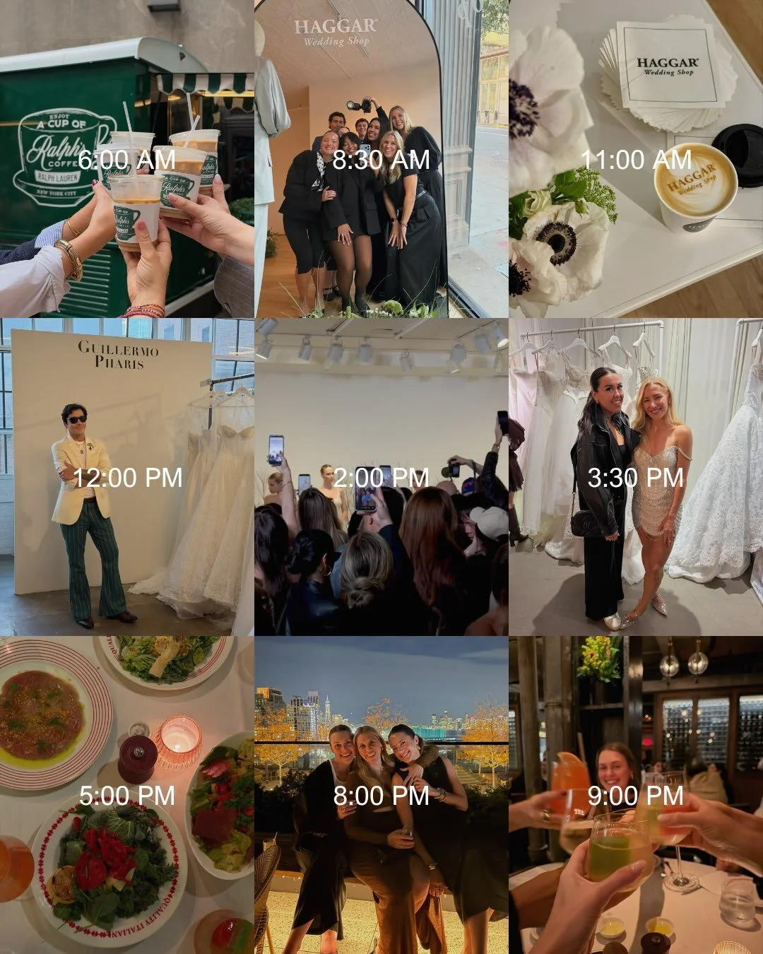 Our camera roll after NYBFW ✨

This is what Wedding PR looks like in real time: showroom builds, market debuts, and front row seats on the runway for our brides. So many client wins to celebrate!