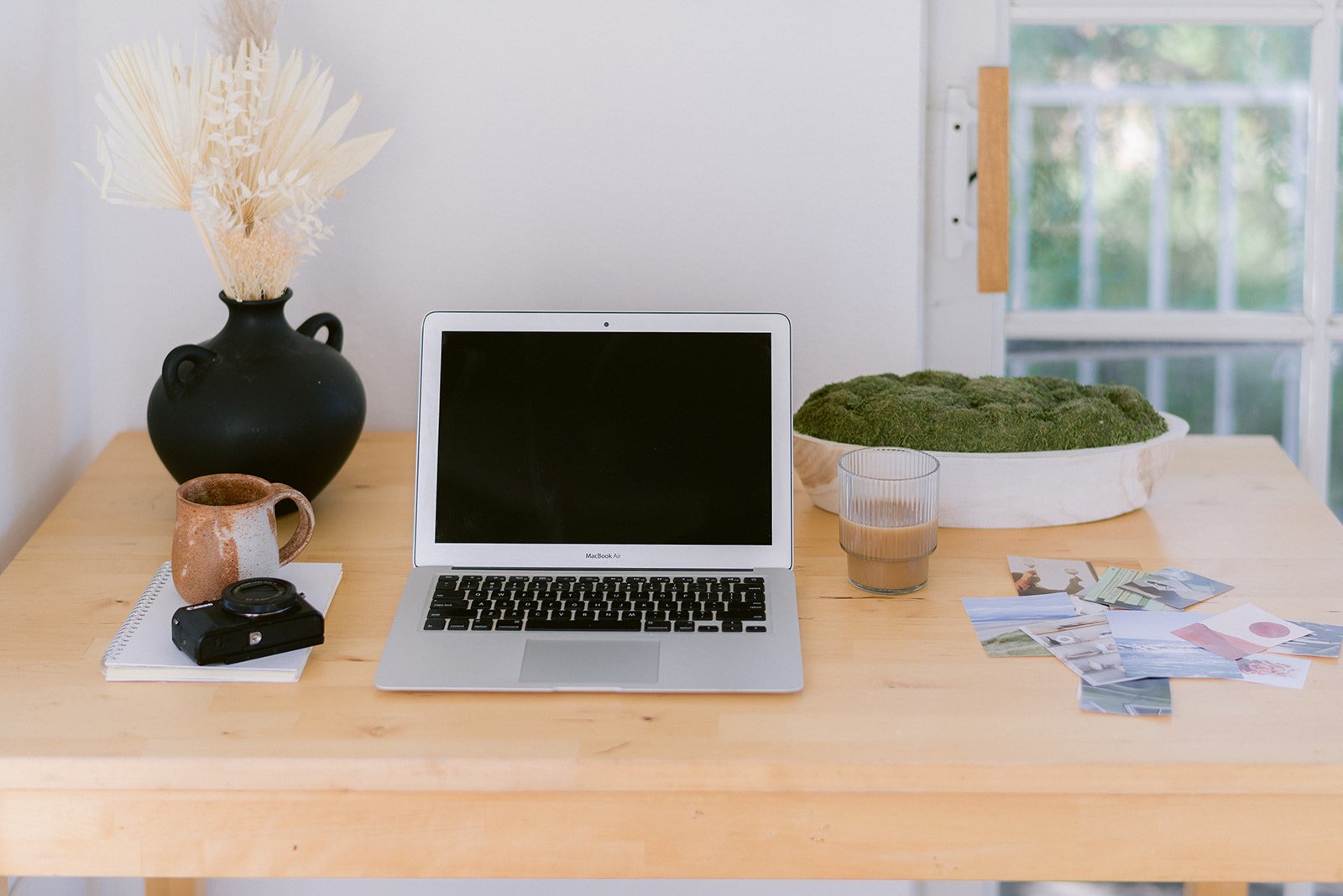 Desk setup for wedding business marketing, SEO planning, and brand visibility strategy.