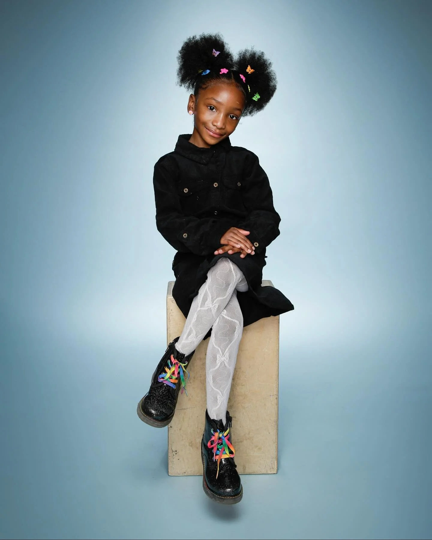 Butterflies in her hair, confidence in the air 💫🦋 #ButterflyClips