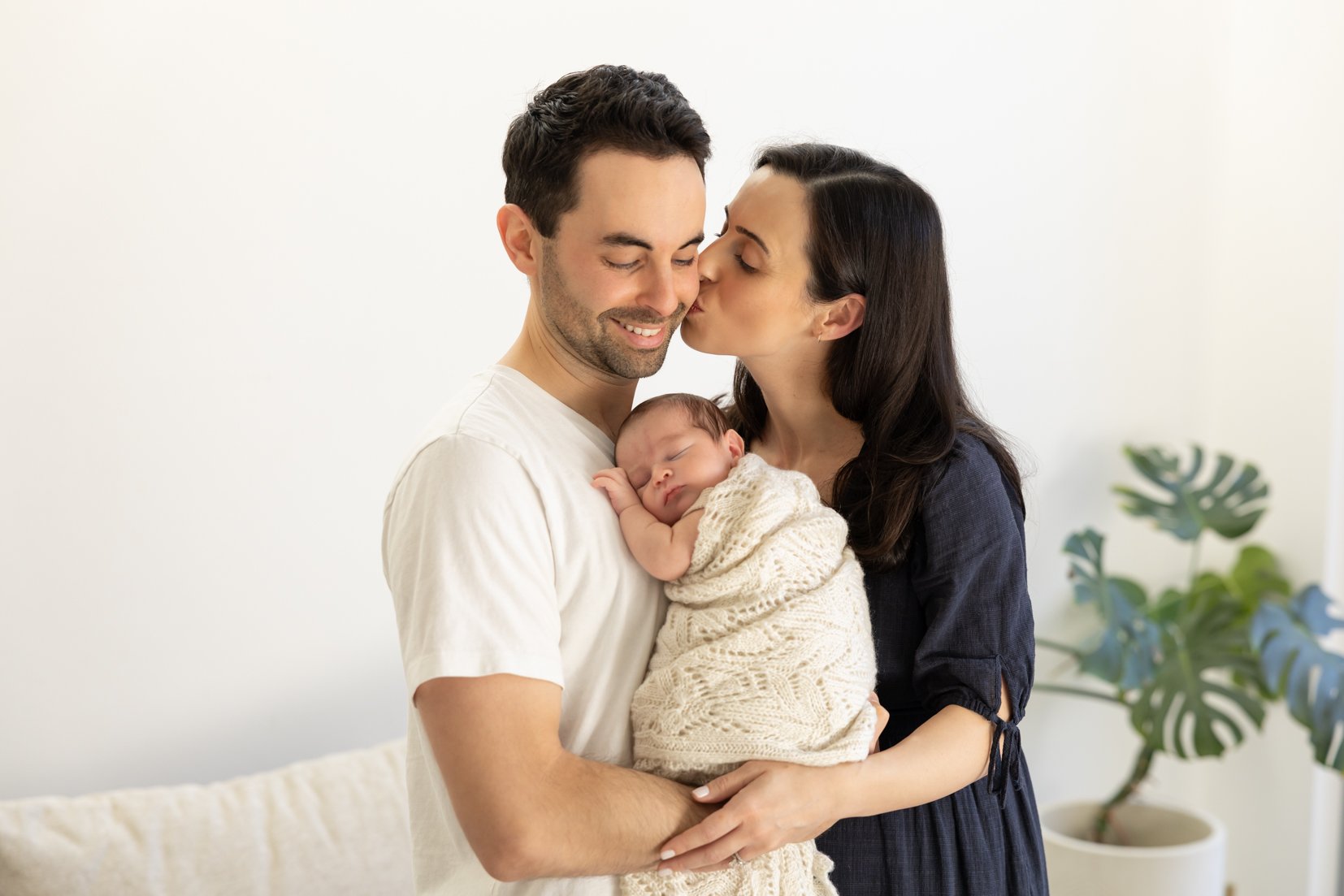newborn home photography session