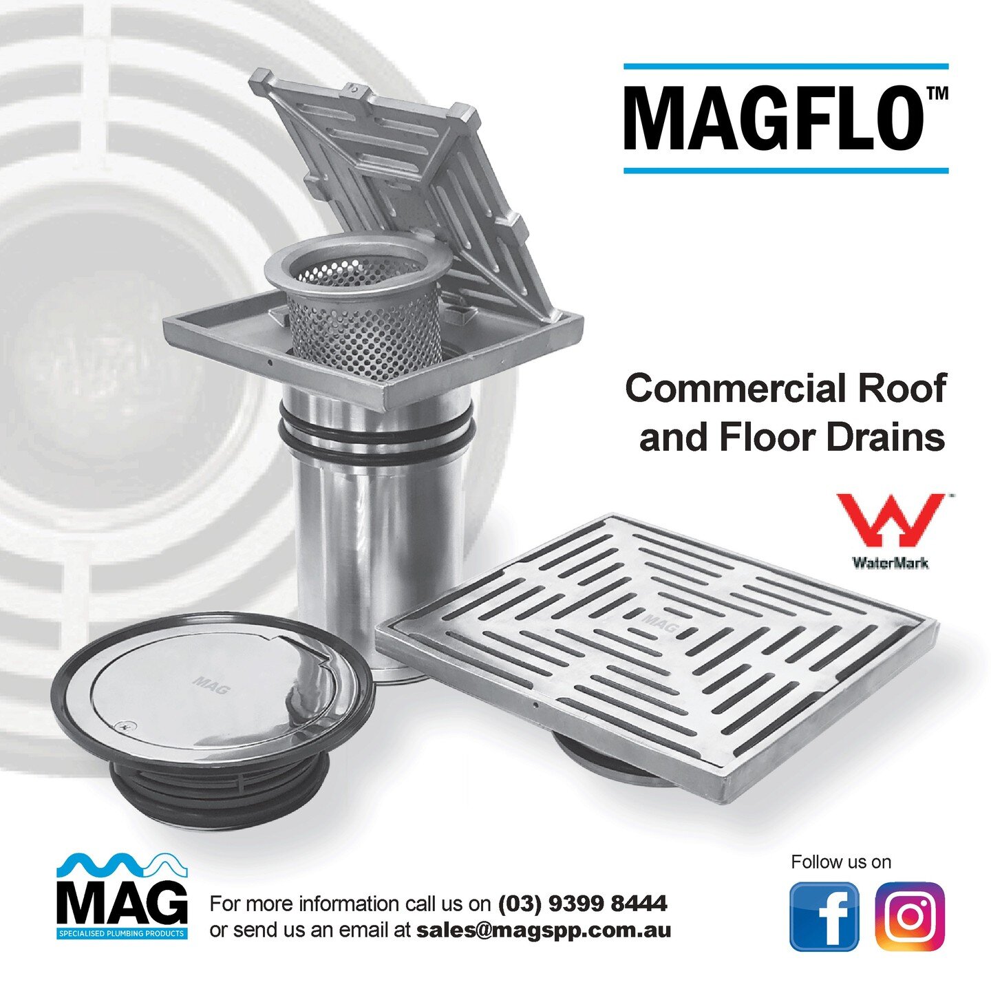 Give us a call to find out more about our New MAGFLO range of Commercial Roof and Floor Drains 

Contact us today and we&rsquo;ll be happy to assist you with any enquiry.
T. (03) 9399 8444
E. sales@magspp.com.au

#BuildcorpVictoria #Victoriaconstruct