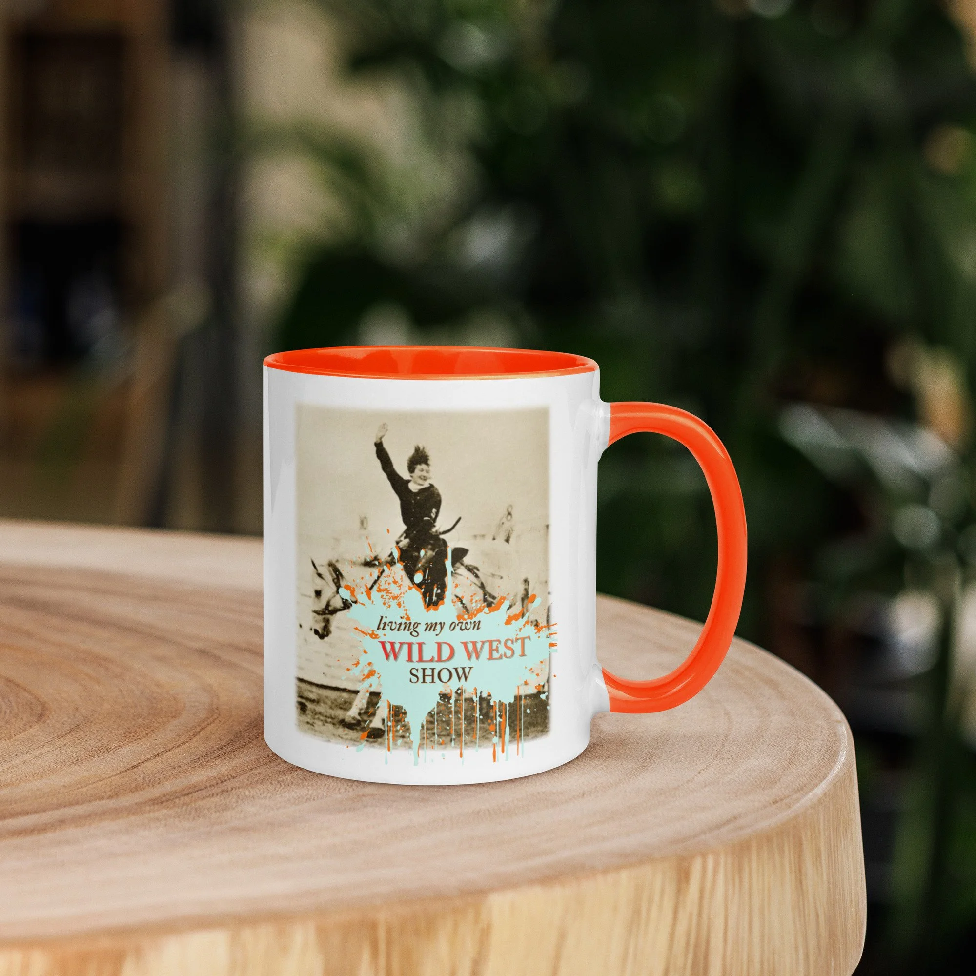 Retro Cowgirl Ceramic Mug