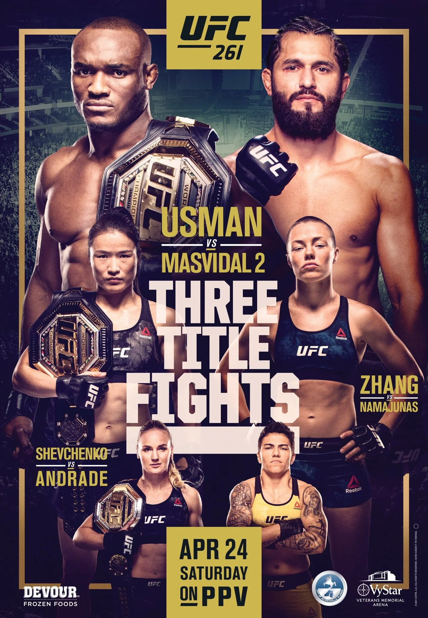 UFC 261 Three Title Fights