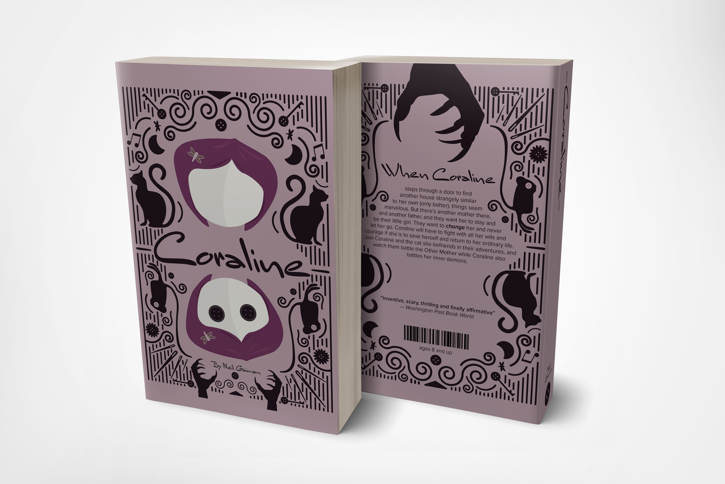 Coraline Book Cover — Lydia DeVincent