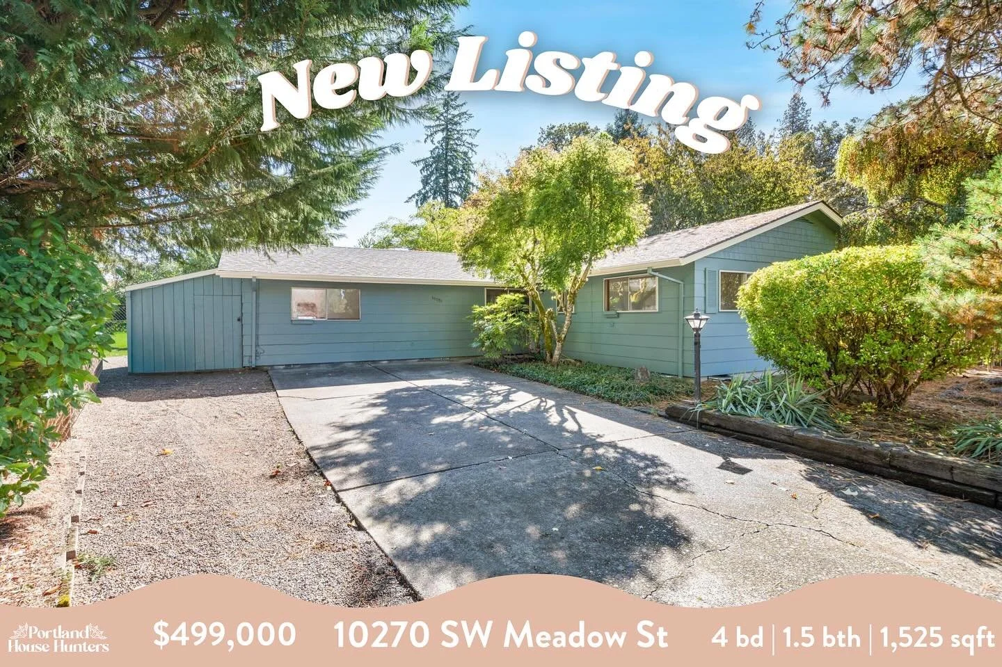Step through the gate (no wardrobe required) and discover your own little world backing to Woodard Park. This one level 4 bedroom, 1.5-bath ranch offers new interior and exterior paint, fresh flooring, and a yard fit for afternoon adventures. This ho