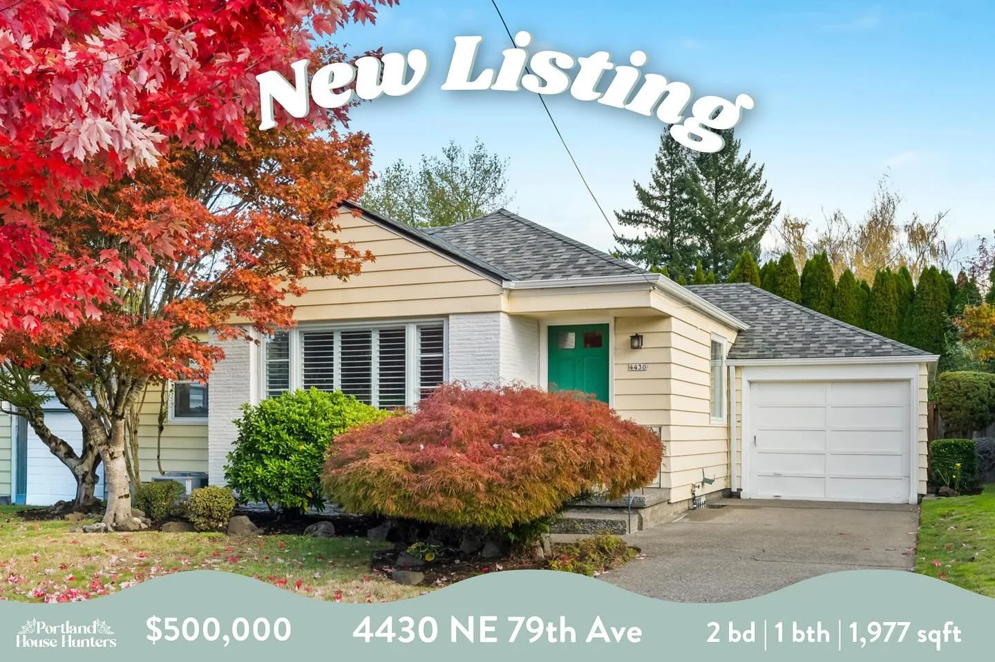 This 2 bedroom, 1 bath charmer in NE Portland’s Roseway neighborhood has all the right vibes: cozy, well cared for, and charm left intact. Inside, you’ll find lovely vintage details, built-in storage, and a gas fireplace perfect for curli