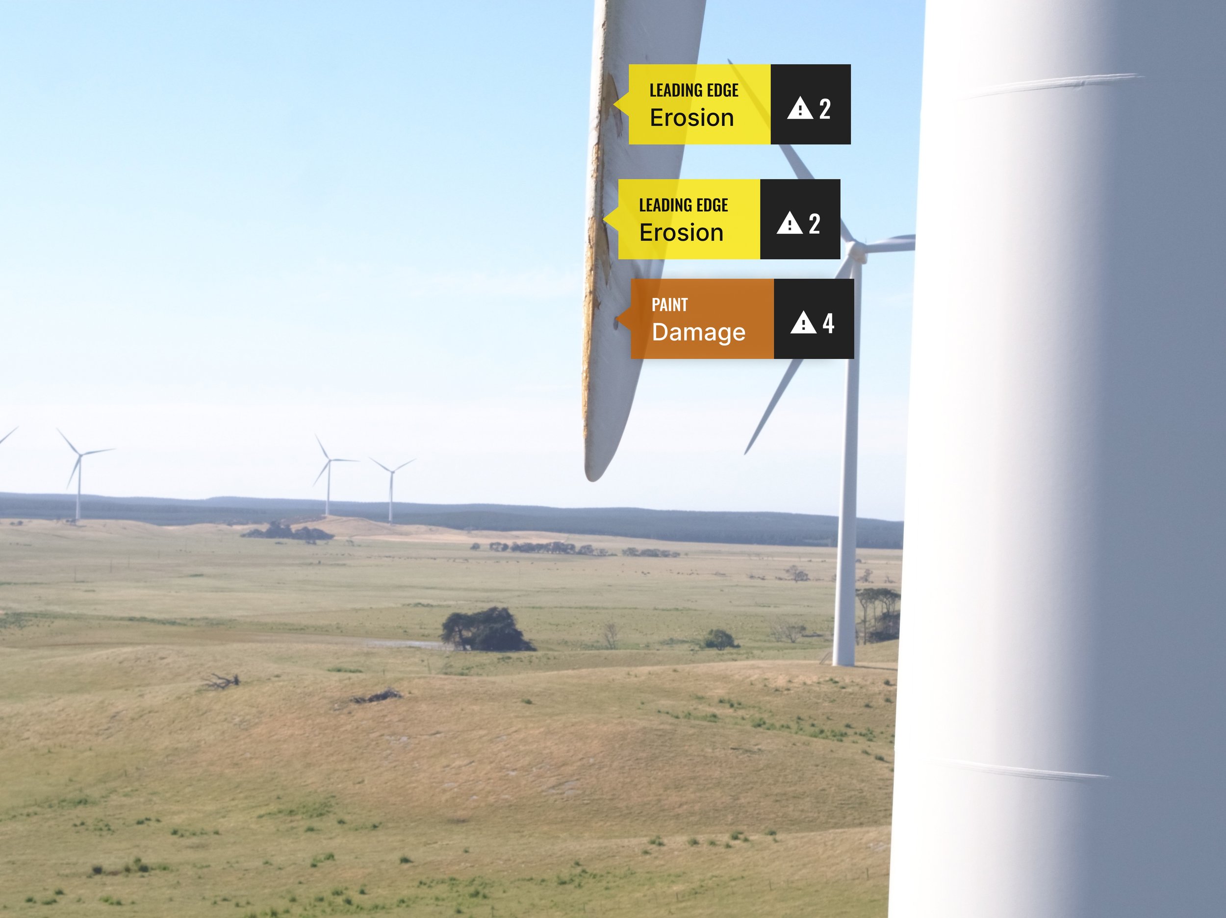 Automated fault detection on wind turbine blade