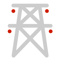 Transmission tower icon