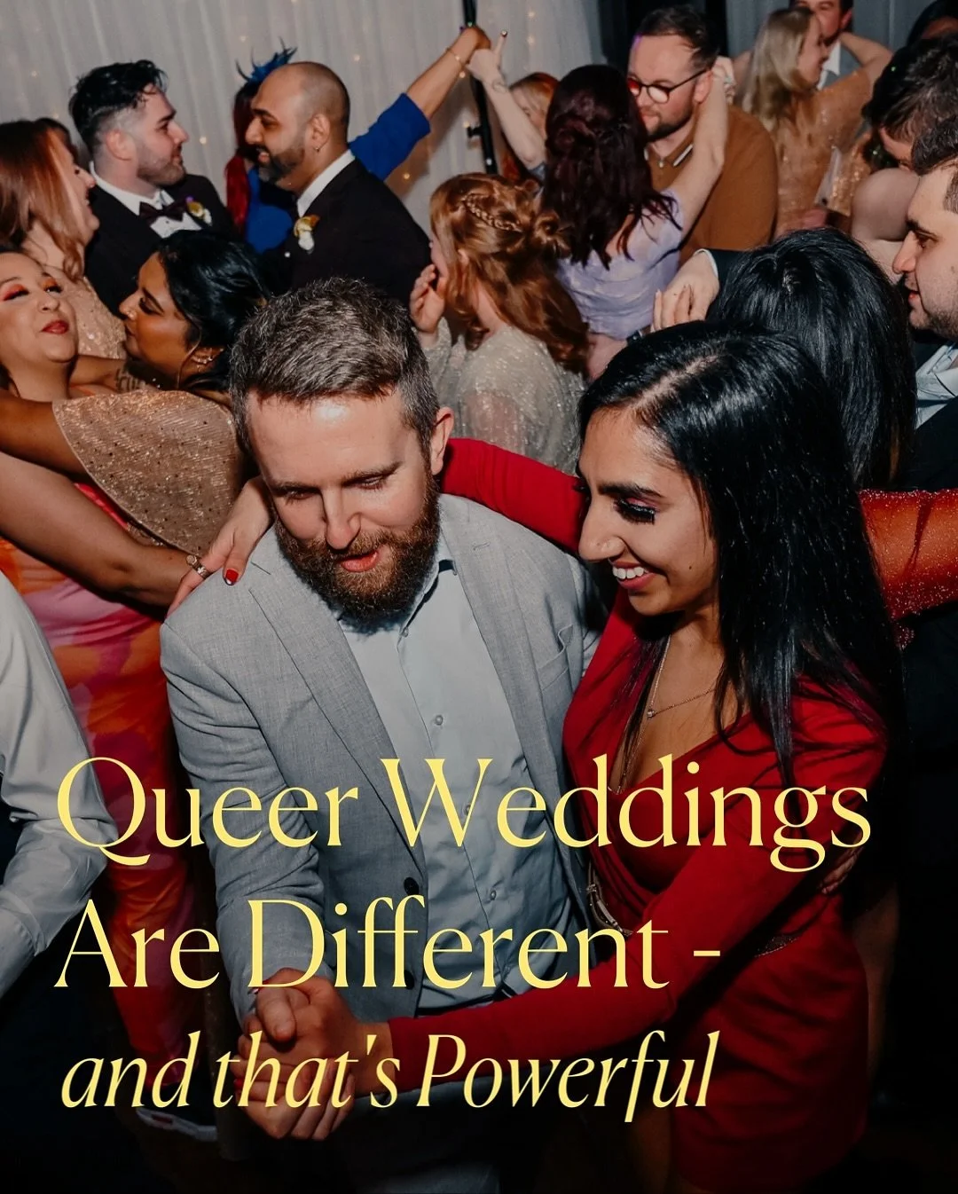 👉 Swipe to read why queer weddings are different; and why that&rsquo;s exactly why they matter.

Getting married as a queer person isn&rsquo;t just a celebration. It&rsquo;s a bold act of visibility and resistance.

For many of us, it&rsquo;s about 