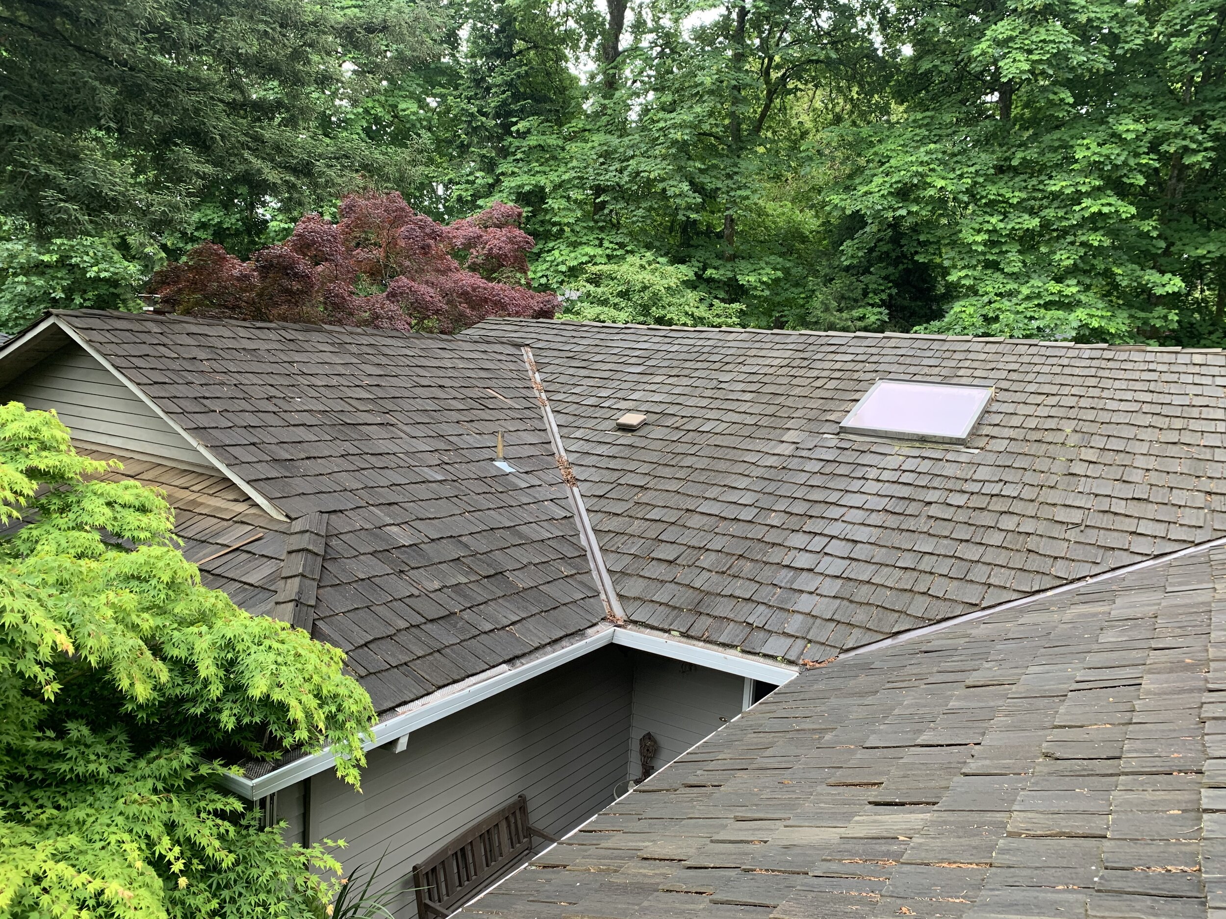 Cedar Shake Roof Cleaning in Portland