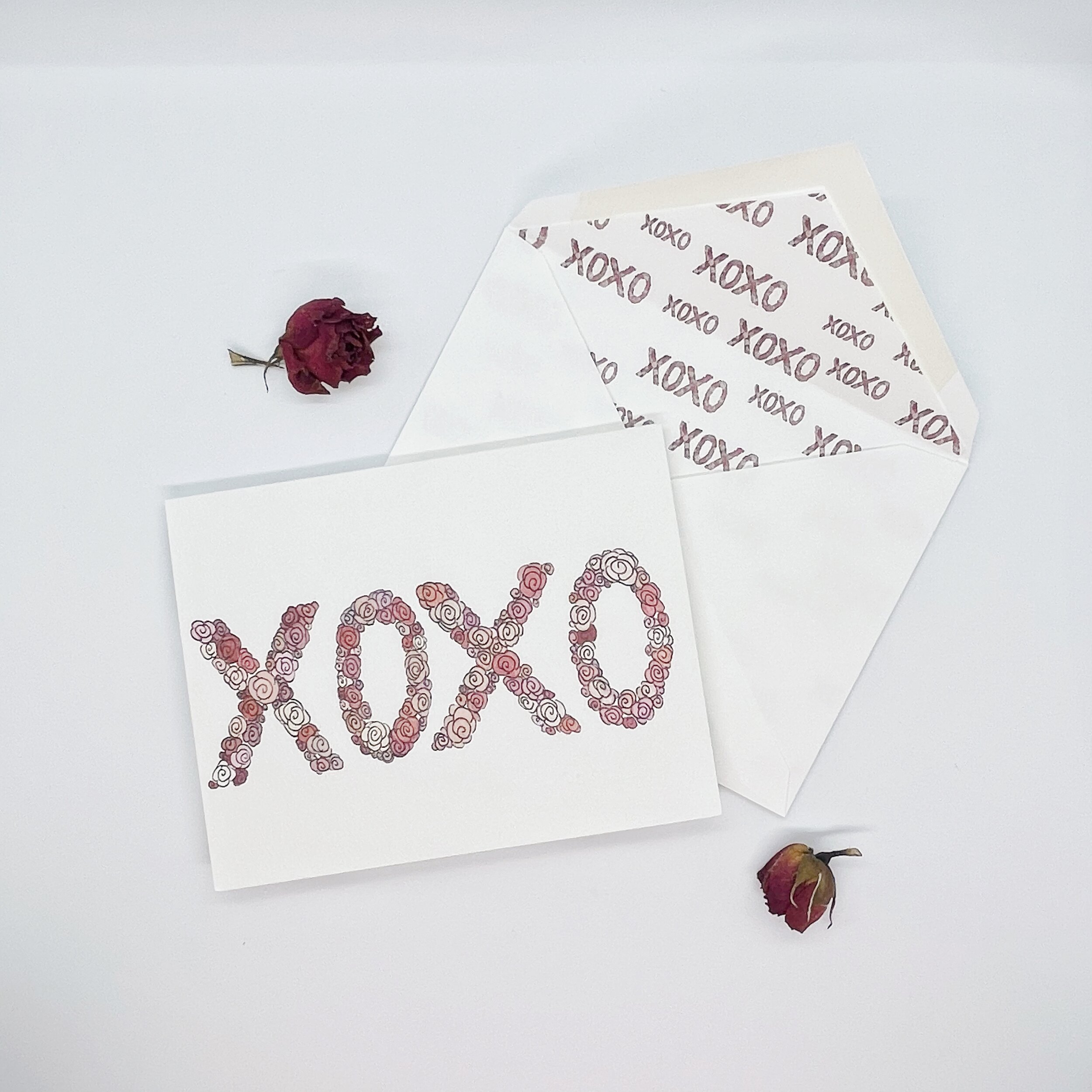 XOXO Blank Note Cards