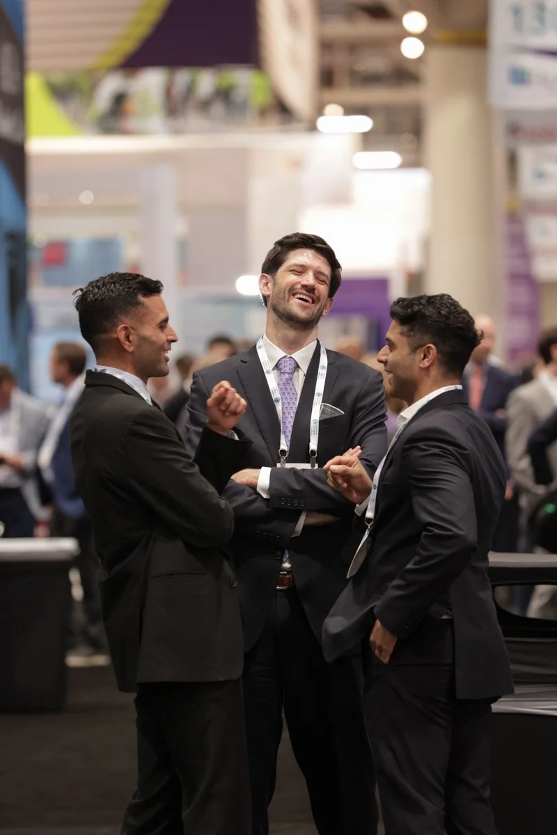 guests networking in the exhibit hall at the American Urological Association Meeting in the New Orleans Ernest N. Morial Convention Center 