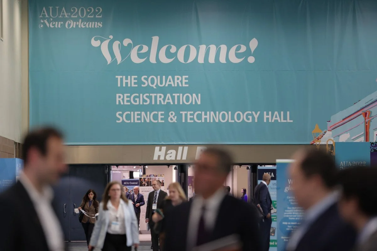 guests walking in the halls at the American Urological Association Meeting in the New Orleans Ernest N. Morial Convention Center 