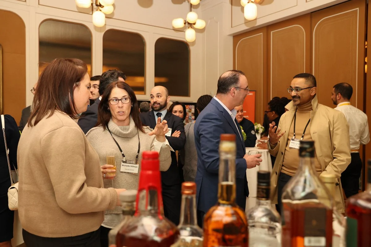 corporate executives networking in manhattan