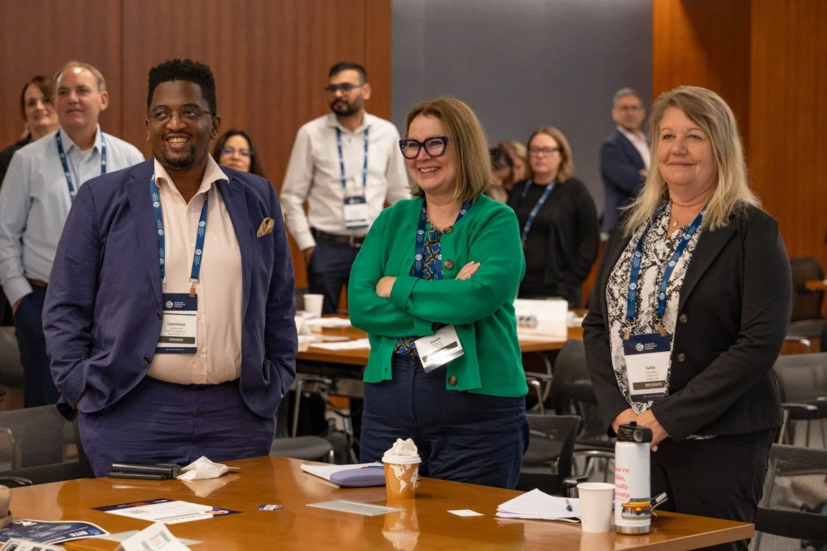 Conference attendees participating in a keynote session at ACI's Trade Compliance Tech conference in New York City.
