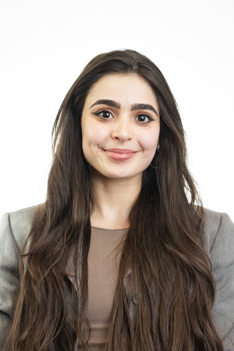 Professional corporate headshot of a woman executive photographed in New York City
