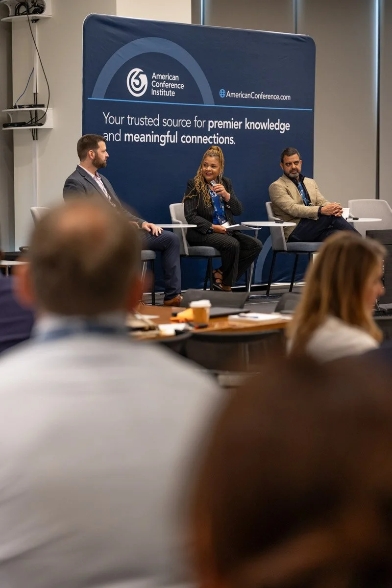 Keynote speaker presenting during ACI's Trade Compliance Tech conference in NYC