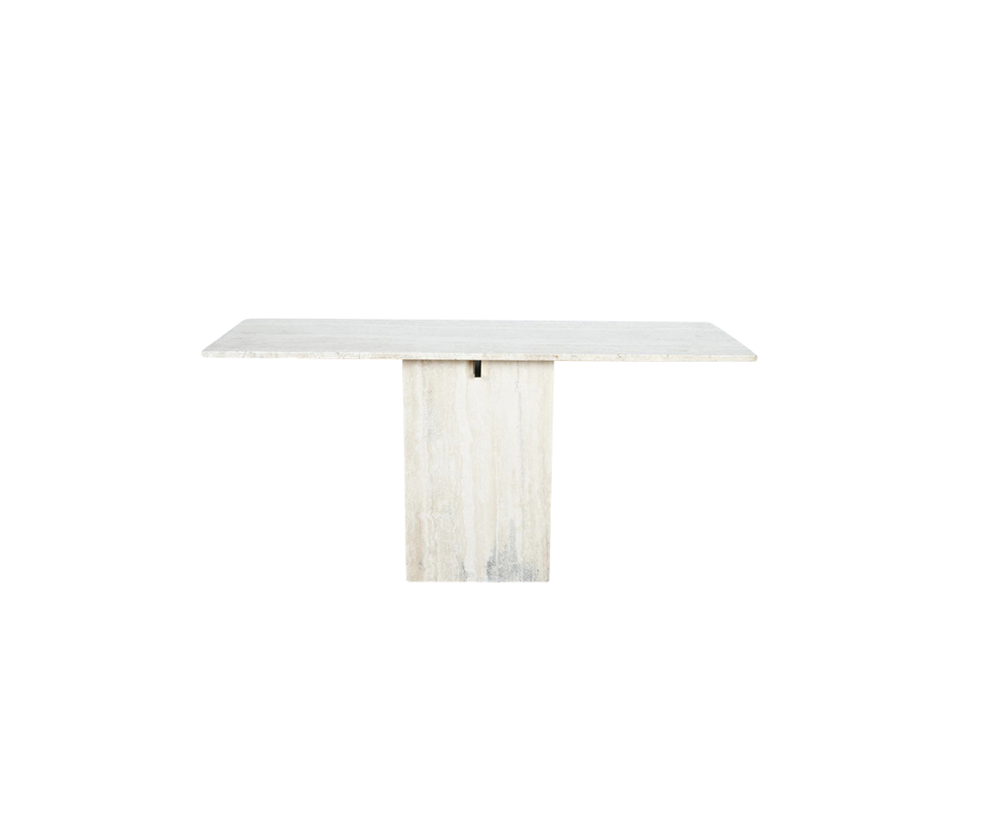 Italian Travertine Console Table