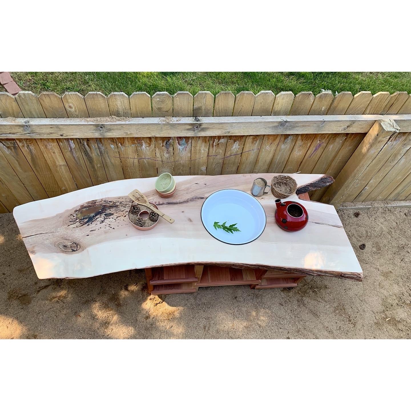 Mud Kitchen with Live Edge