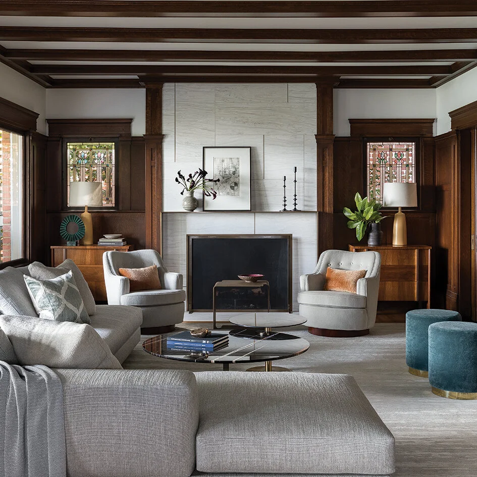 Image Credit: Haris KenjarLarge, comfy furniture encourages family lounging.