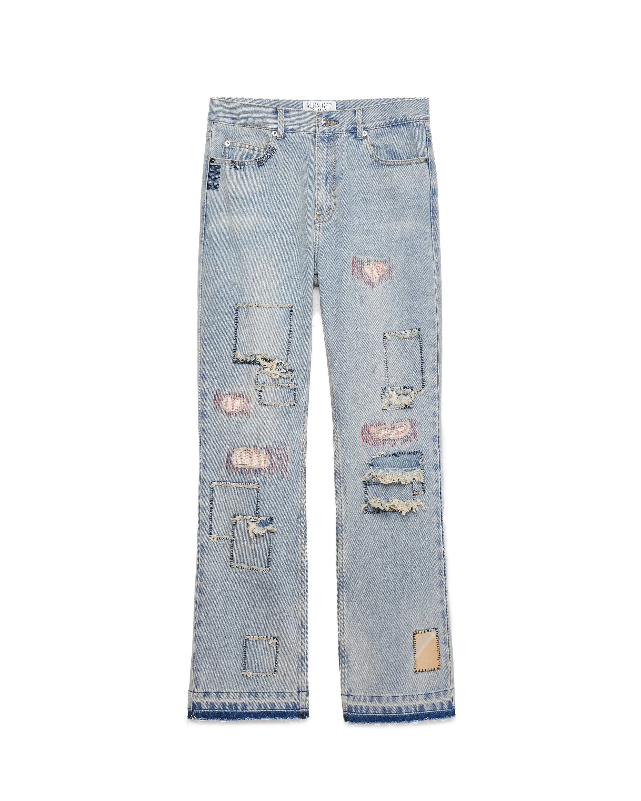 "Texoma" Patchwork Bootcut Denim