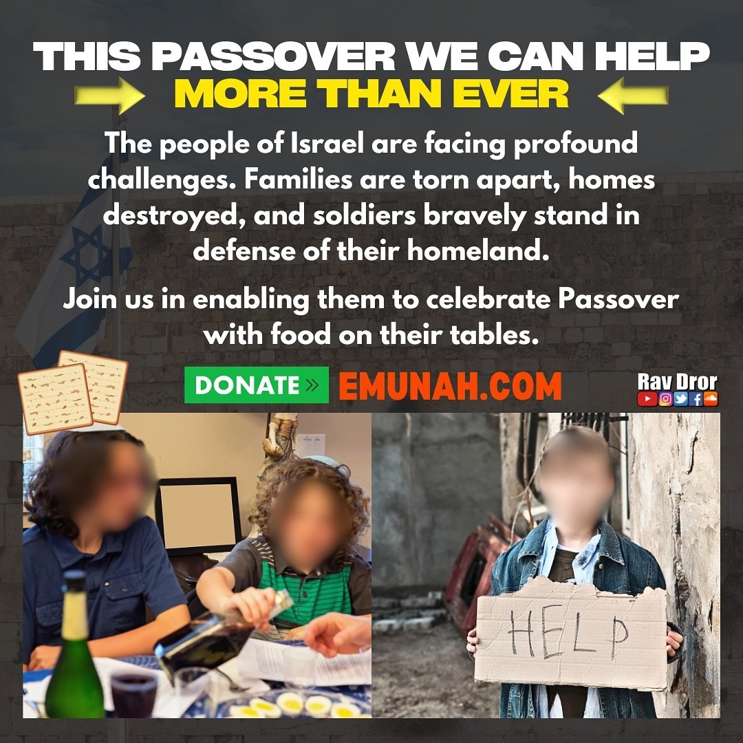 💖Passover is TOMORROW💖! Let&rsquo;s stand stronger than ever with the people of Israel. Join us in providing essential support for families and soldiers in need. I can&rsquo;t do it without you. 🇮🇱Donate at: EMUNAH.com or via link in bio. 

#ravd