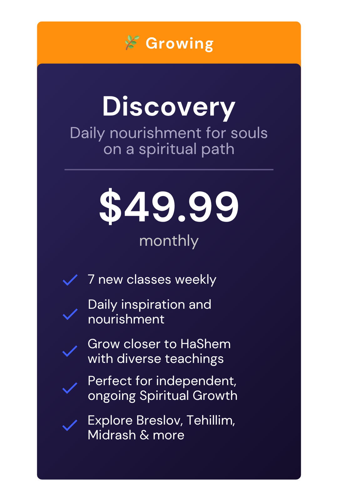 Emunah academy discovery plan