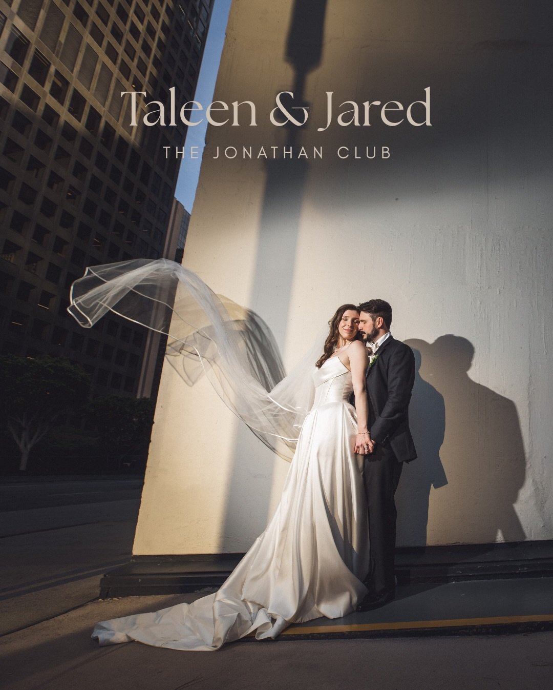 Taleen &amp; Jared and that downtown Los Angeles light. Married at the Jonathan Club in downtown Los Angeles. Wedding planned by the amazing Nam Lam from Modern LA Weddings.

Stay tuned. The reception is next.

Venue: @jonathanclub 
Planner: @modernl