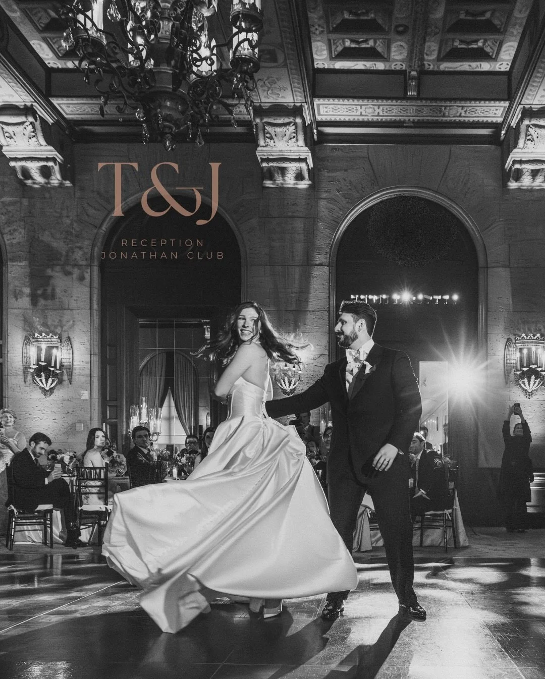 Taleen &amp; Jared. The Reception at The Jonathan Club in downtown Los Angeles.
Black tie, ballroom elegance, and a celebration that got completely out of hand in the best possible way.

Venue: @jonathanclub 
Planner: @modernlaweddings 
Bride: @talee