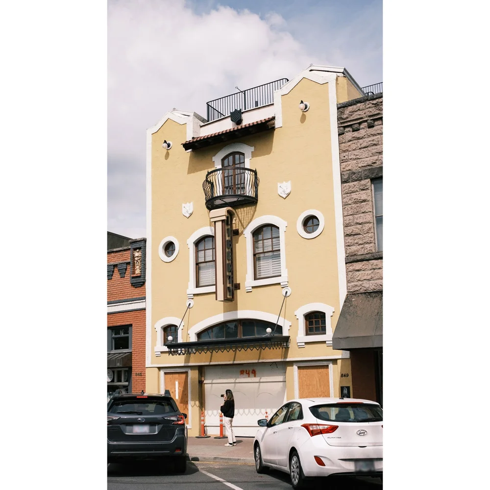 Charming building in old school design in down town Bend, Oregon