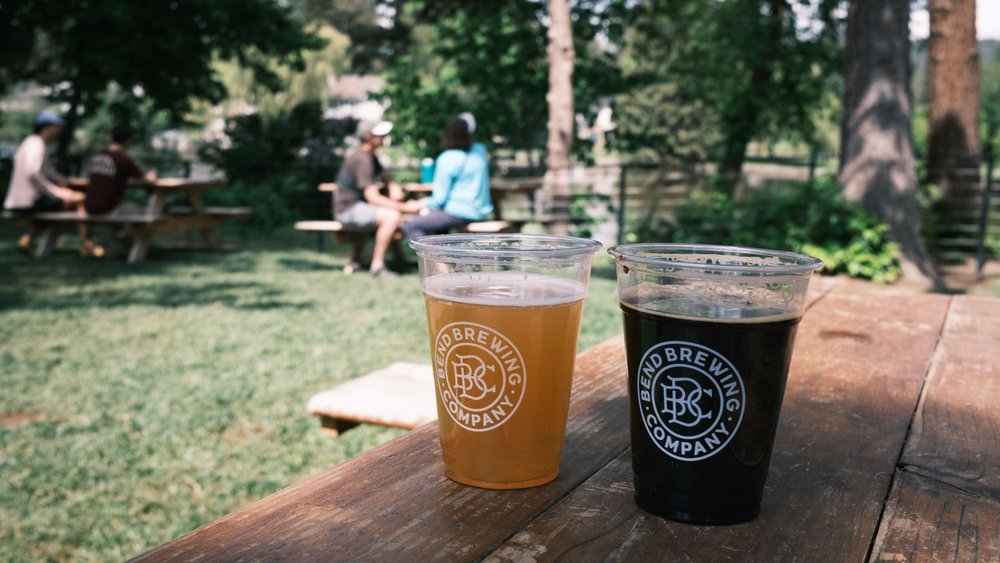 Hayzy and stout from bend brewing company in Bend, Oregon