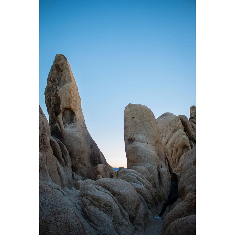 Bizarre rock formations on Arch Rock Trail in Joshua Tree National Park