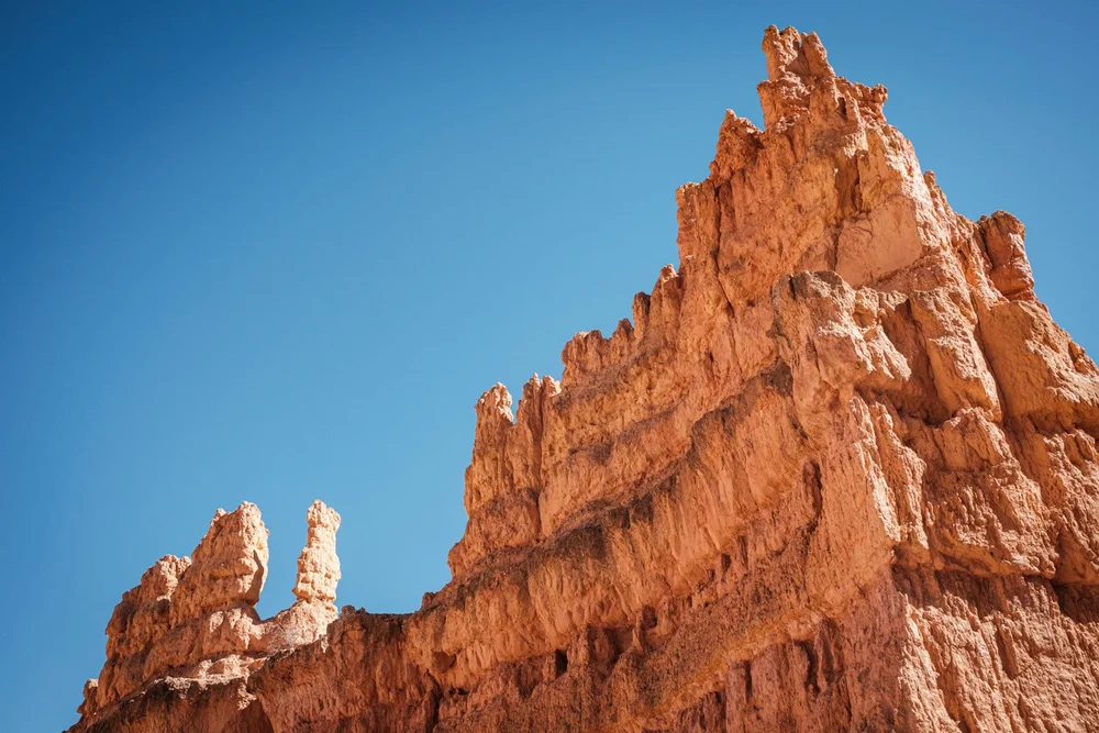 Towering hoodoos on Navaho Loop Trail in Bryce Canyon