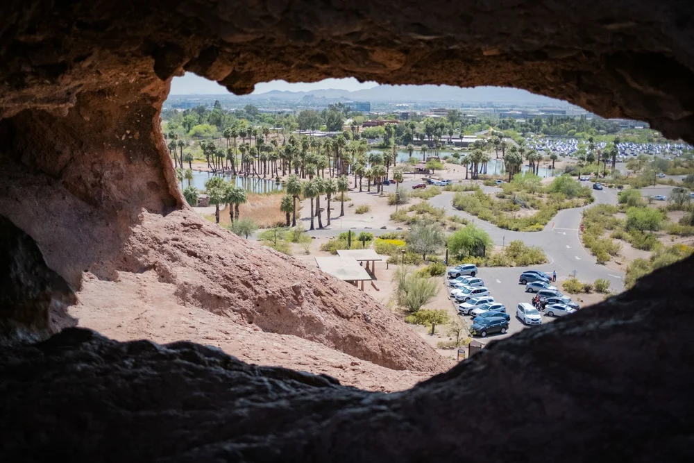 Phoenix Hole in the Rock view from inside the hole