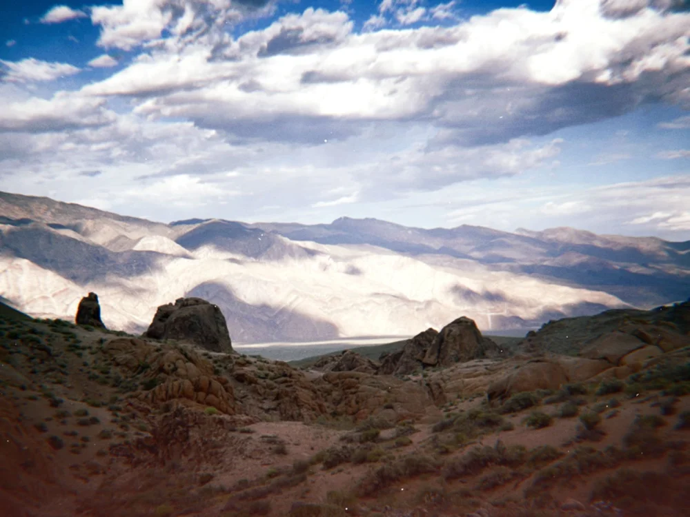Alabama Hills eastern view from our dispersed campsite