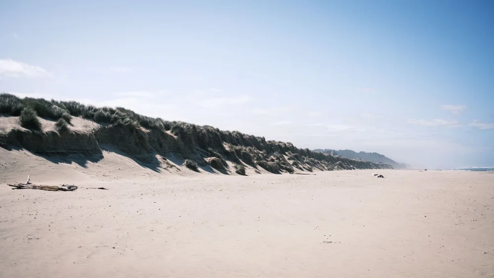 Oregon South Beach State Park empty beach