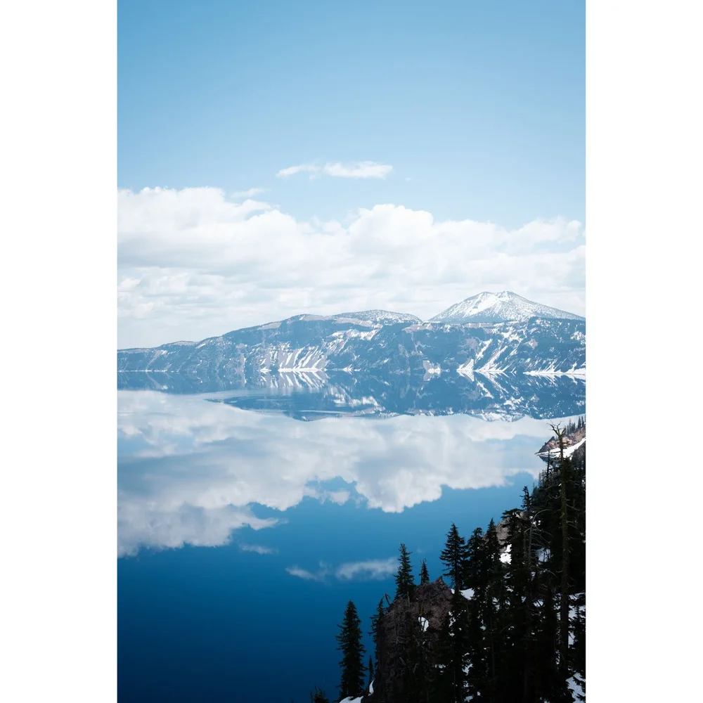 Crater Lake, Oregon, western view from discovery point trail