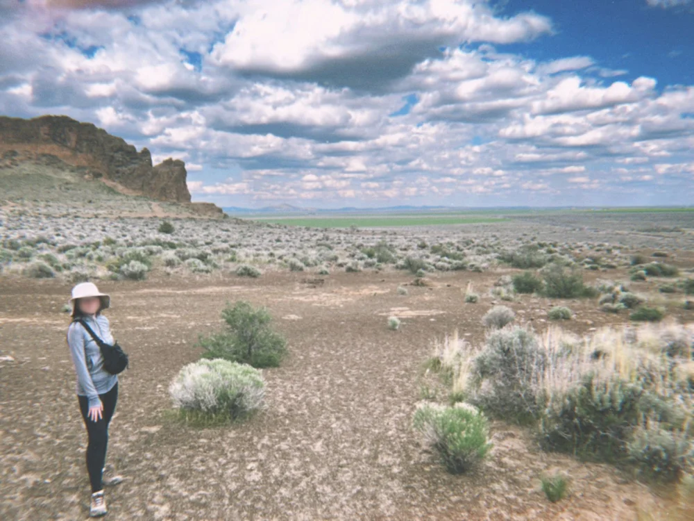Fort Rock, Oregon, view of the plain