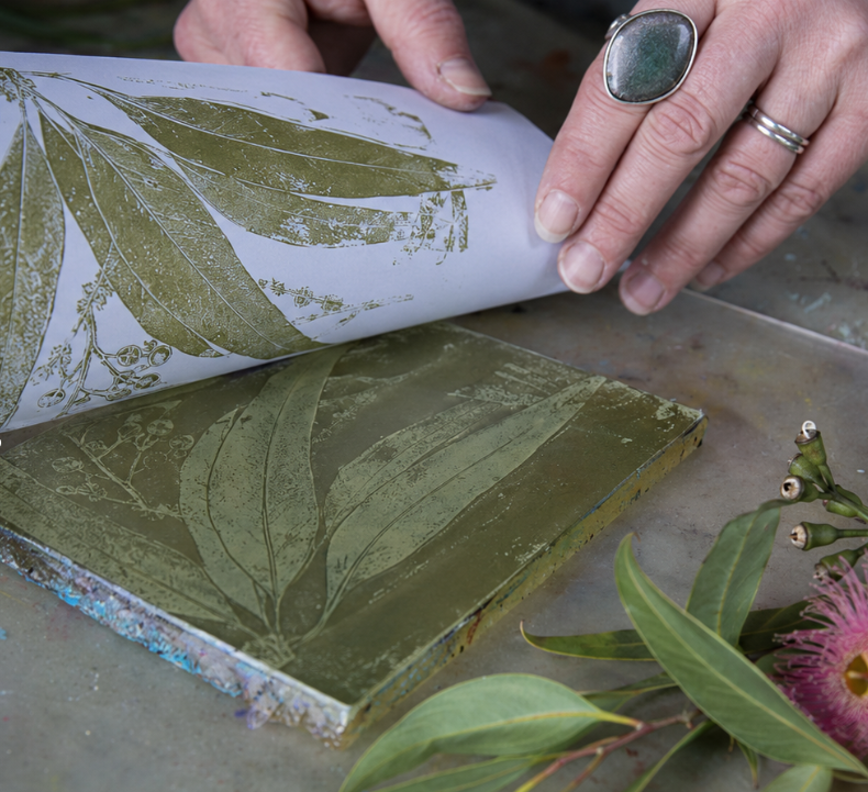 Penny Drop Gelli Printing Workshop