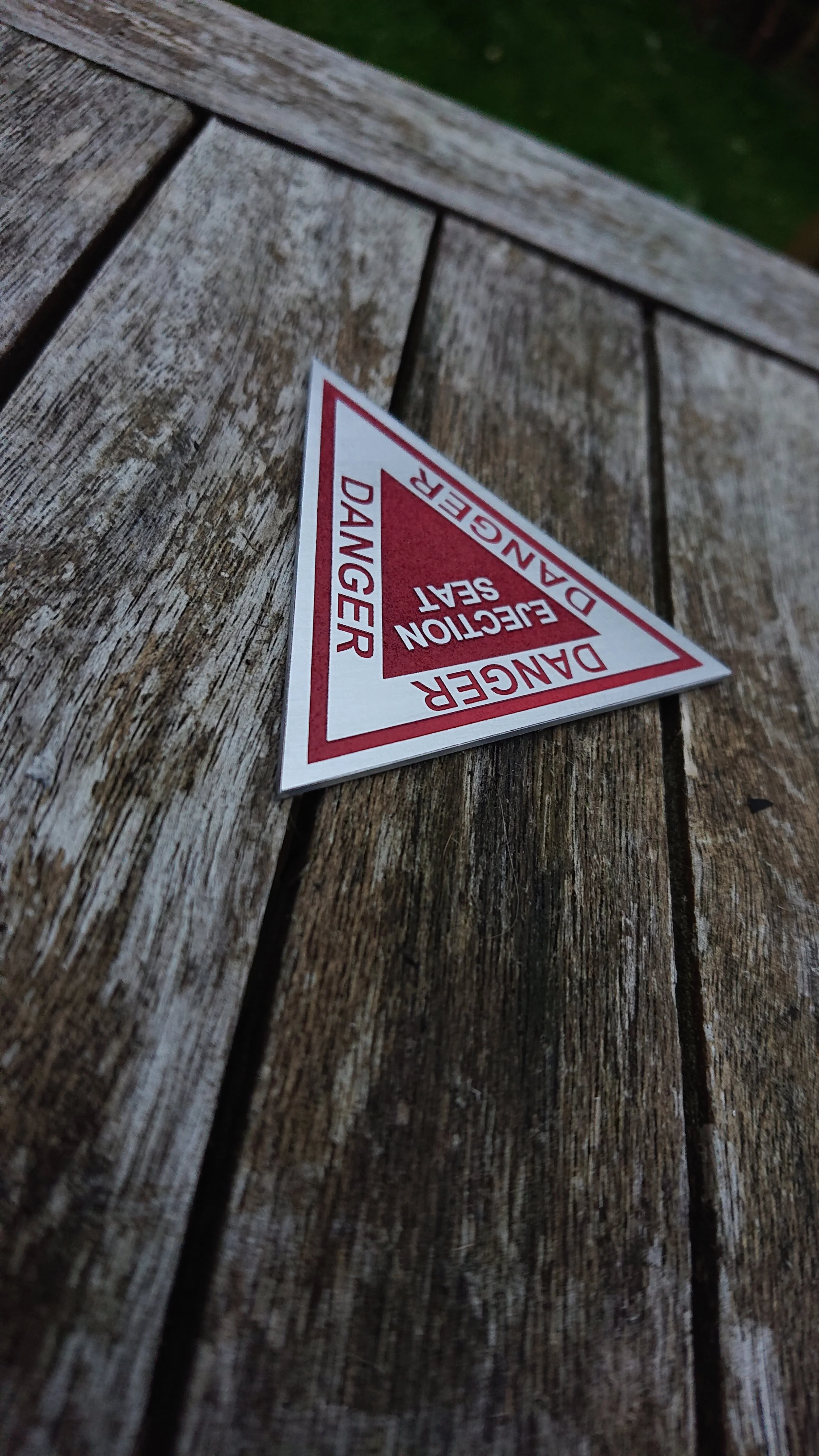 Ejection Seat Warning Triangle - RED — GasGasBones.com