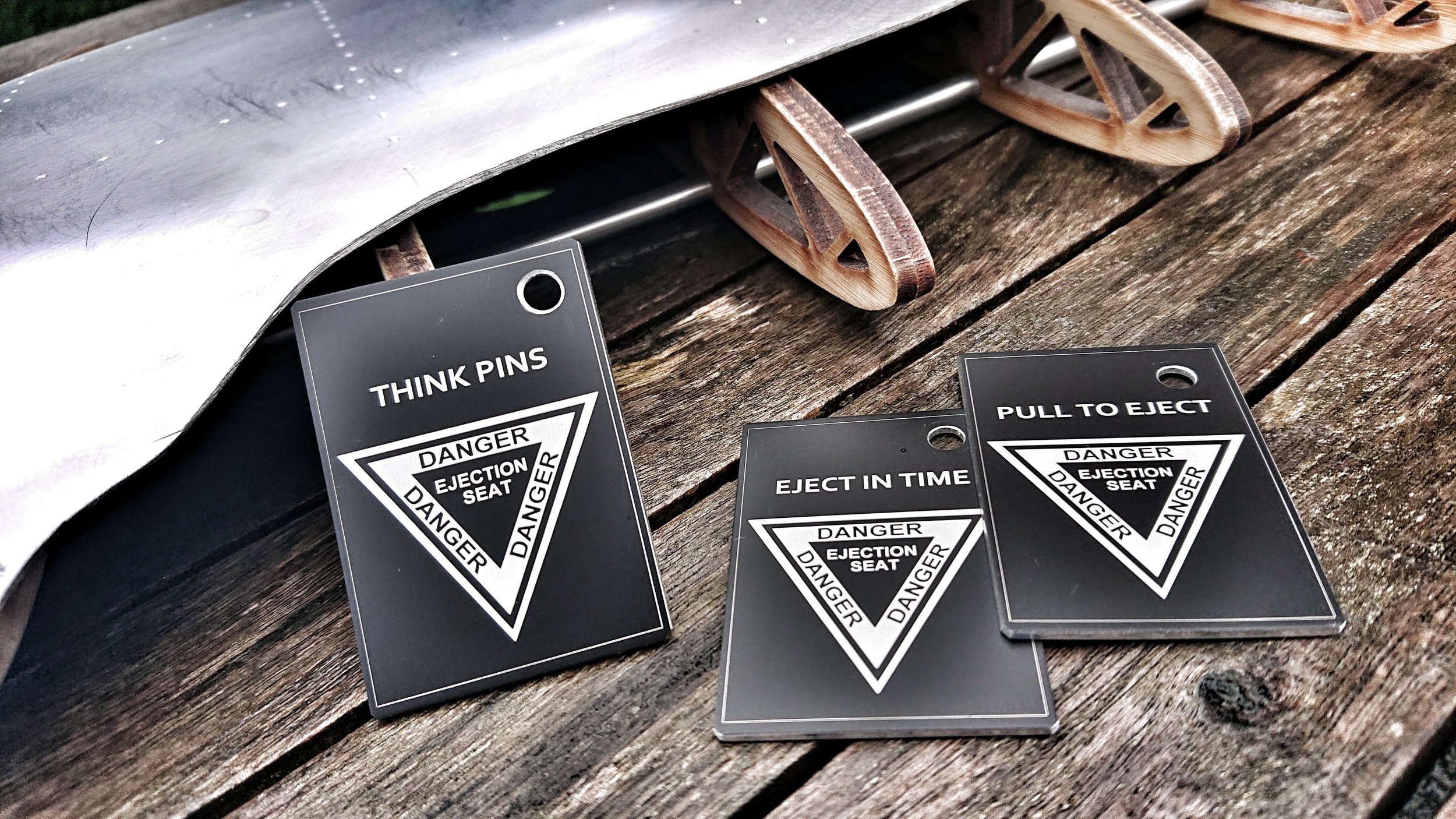 Ejection seat key tag