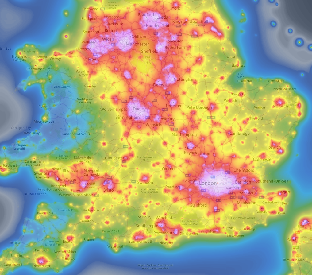 Light pollution + Bortle scale — GasGasBones.com
